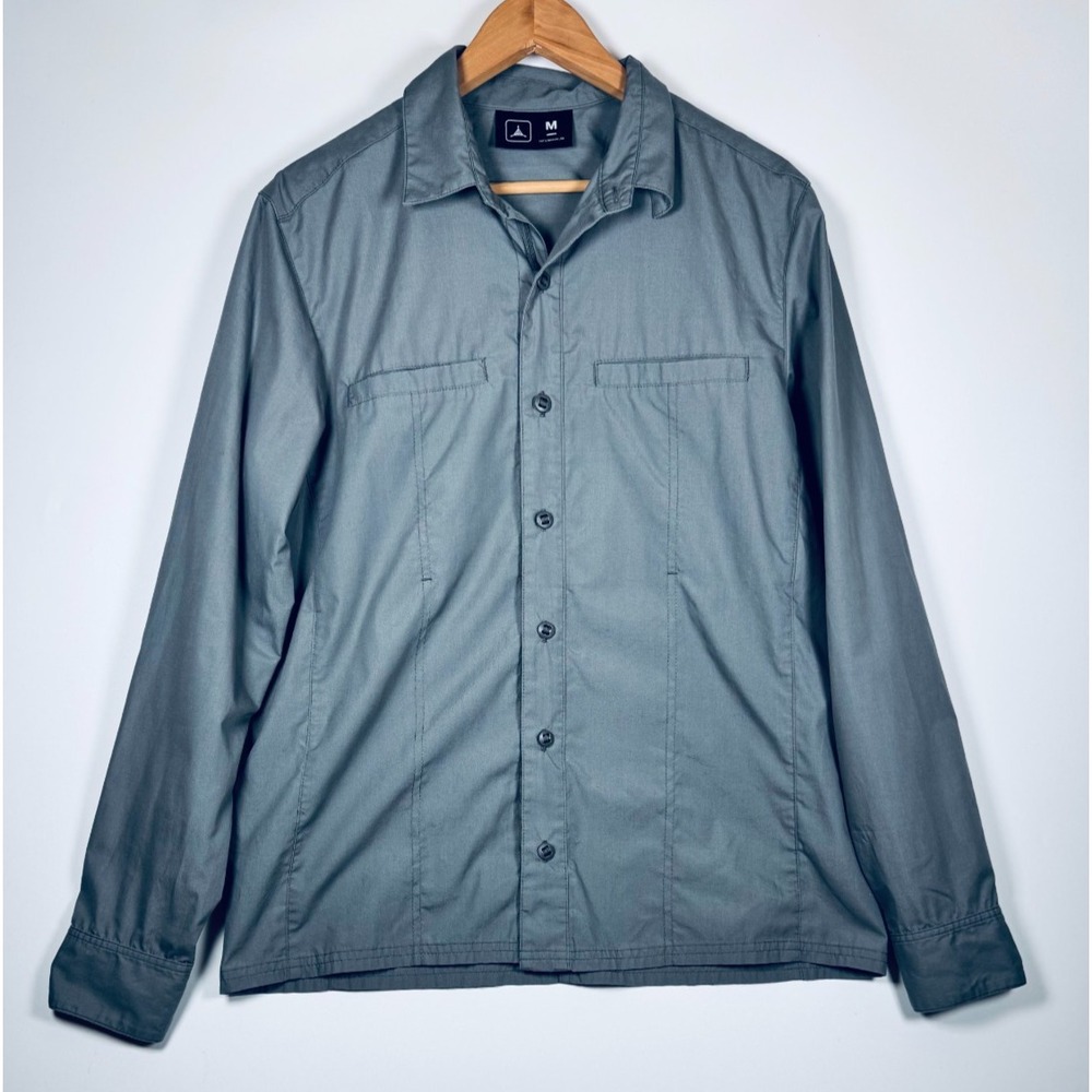 Triple Aught Design Tradecraft Shirt Medium Gray Gunmetal USA Made TAD Technical